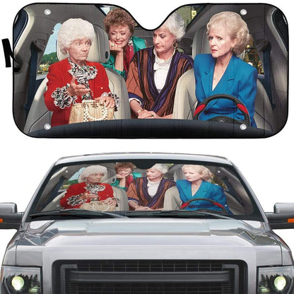 Gearhumans 3D The Golden Girls Custom Car Auto Sunshade