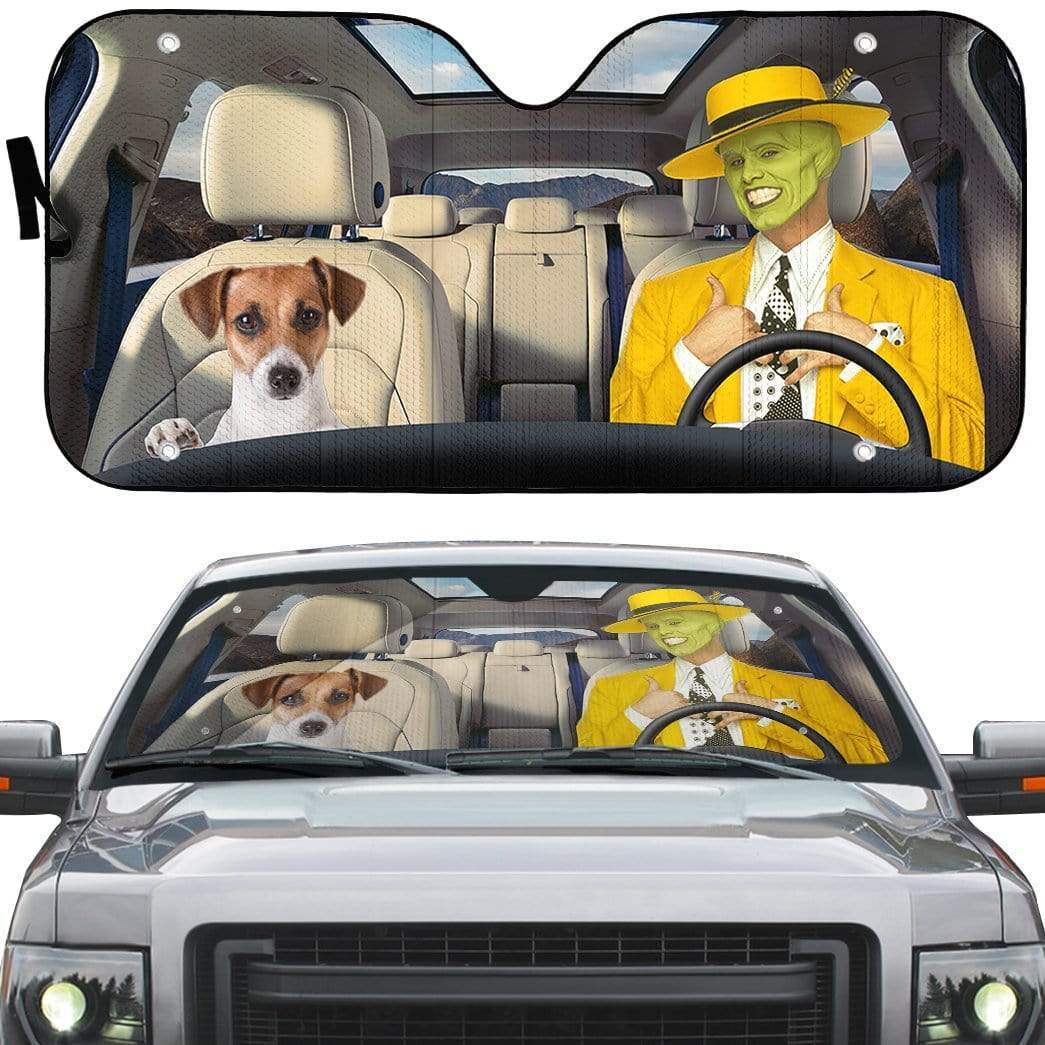 Gearhumans 3D The Mask Custom Car Auto Sunshade
