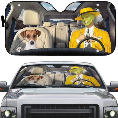 Gearhumans 3D The Mask Custom Car Auto Sunshade