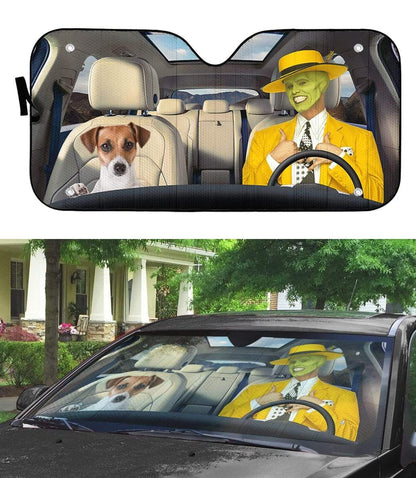 Gearhumans 3D The Mask Custom Car Auto Sunshade