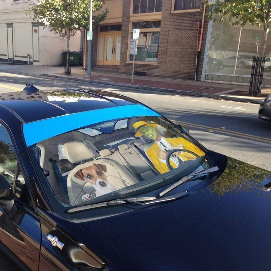 Gearhumans 3D The Mask Custom Car Auto Sunshade
