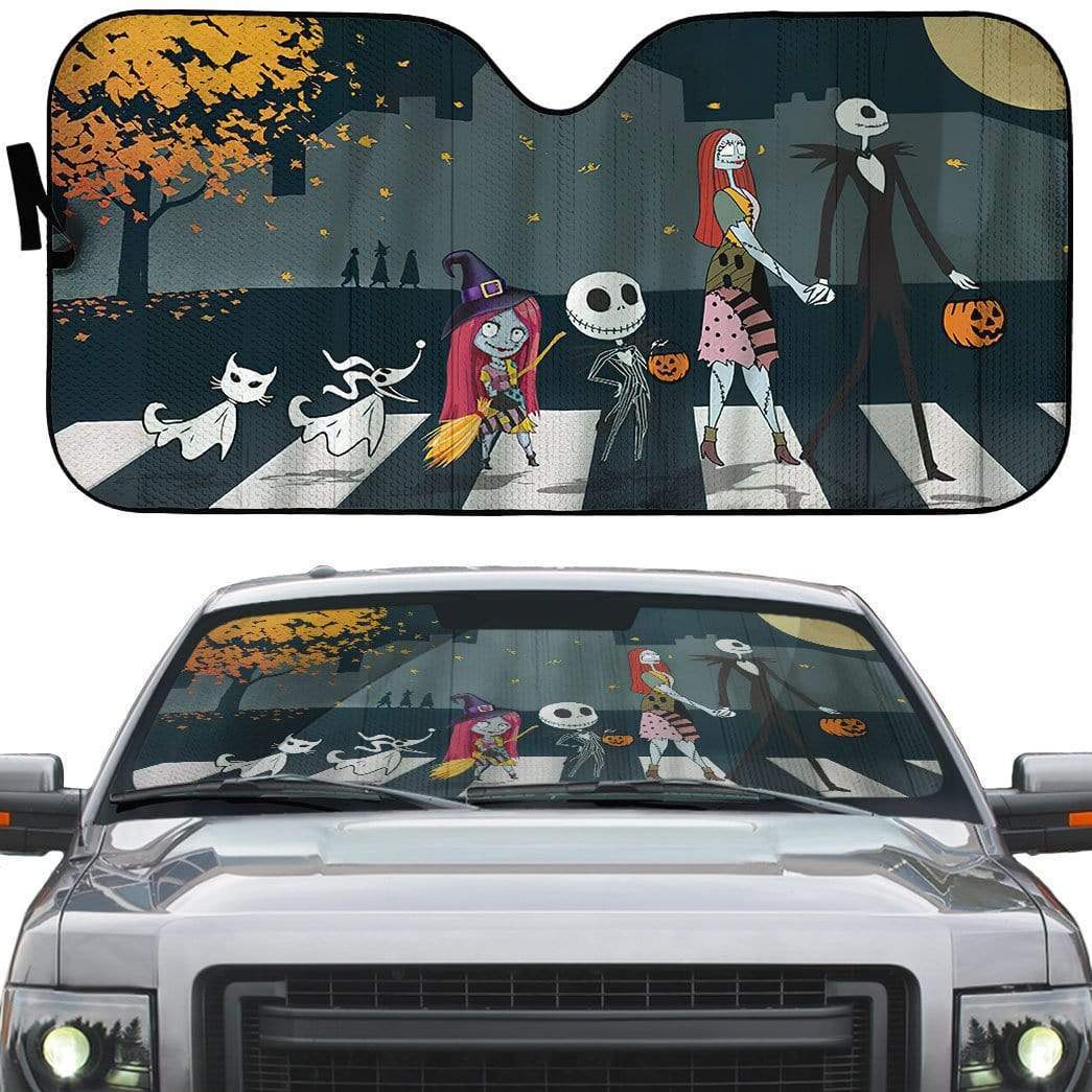 Gearhumans 3D The Nightmare Before Christmas Custom Car Auto Sunshade