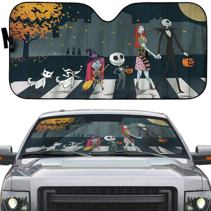 Gearhumans 3D The Nightmare Before Christmas Custom Car Auto Sunshade