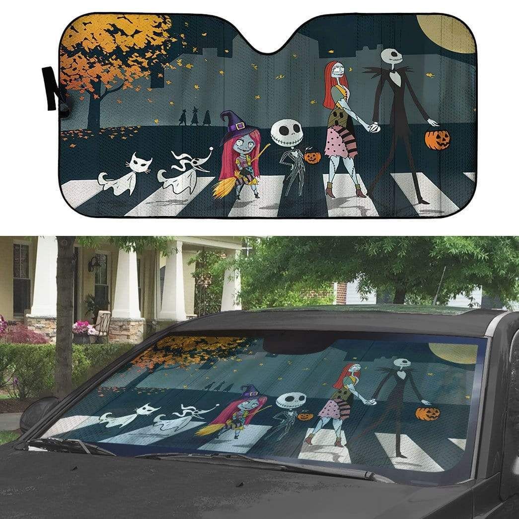 Gearhumans 3D The Nightmare Before Christmas Custom Car Auto Sunshade