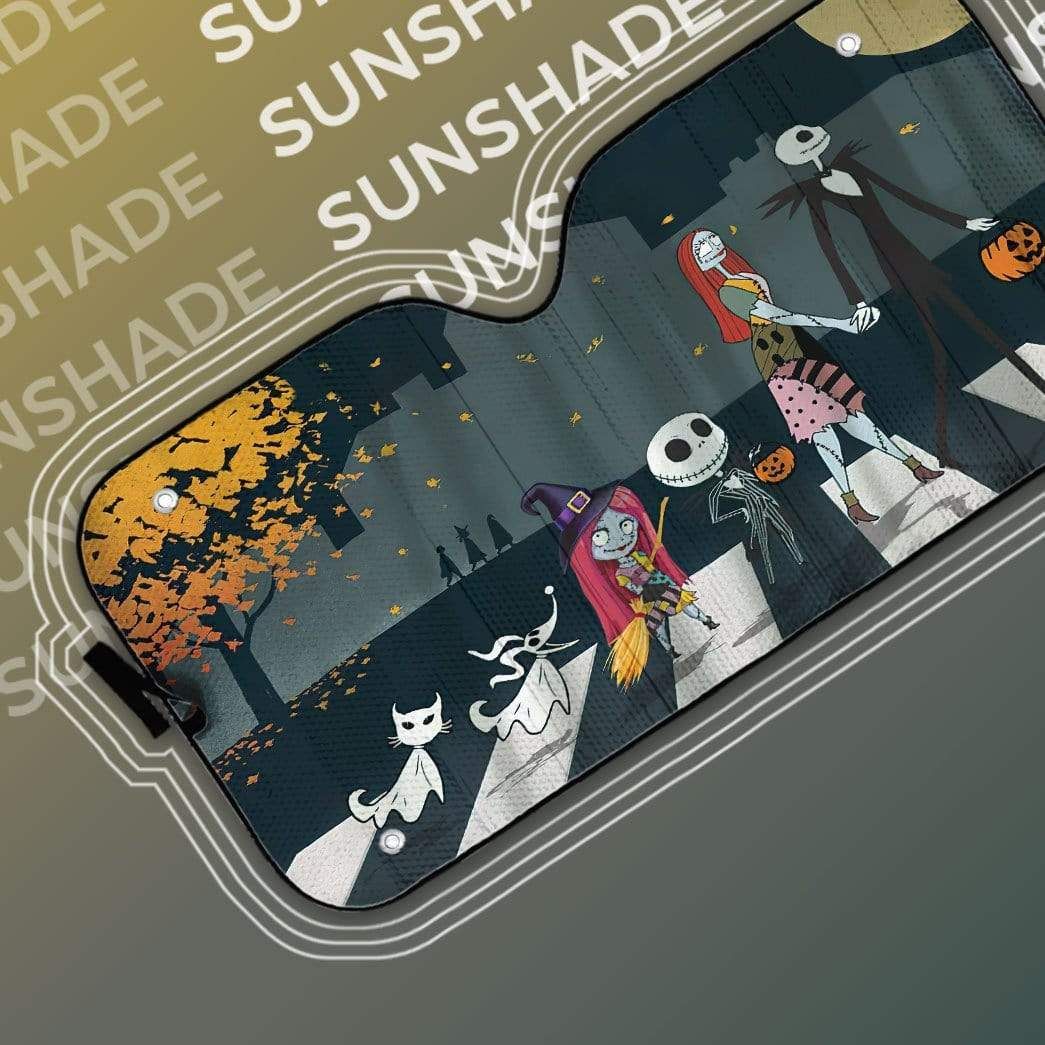 Gearhumans 3D The Nightmare Before Christmas Custom Car Auto Sunshade