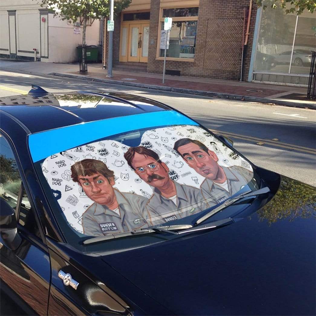 Gearhumans 3D The Office Branch Wars Custom Car Auto Sunshade