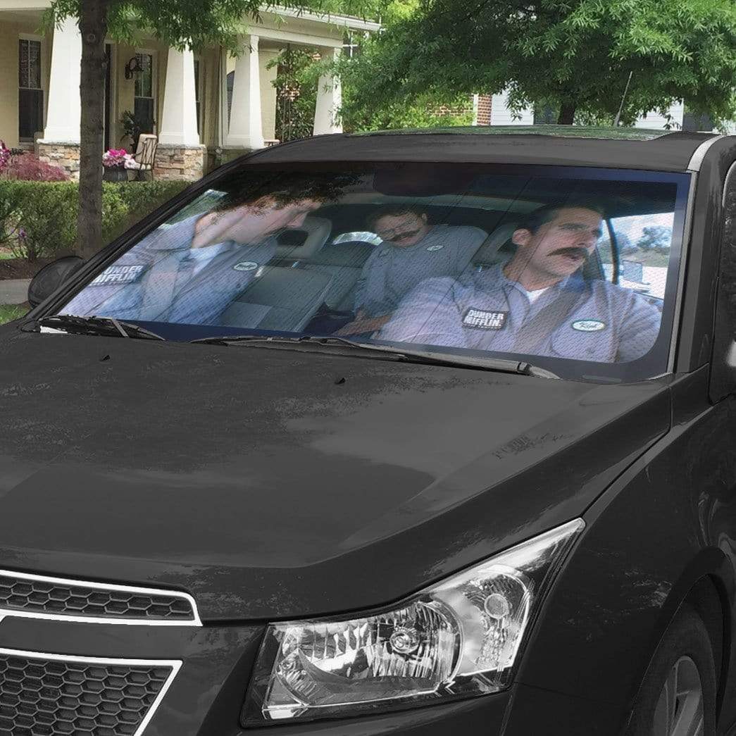 Gearhumans 3D The Office Branch Wars Soda Can Situation Custom car Auto Sunshade