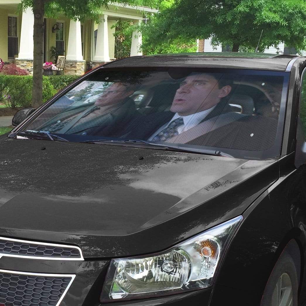 Gearhumans 3D The Office Custom Car Auto Sunshade