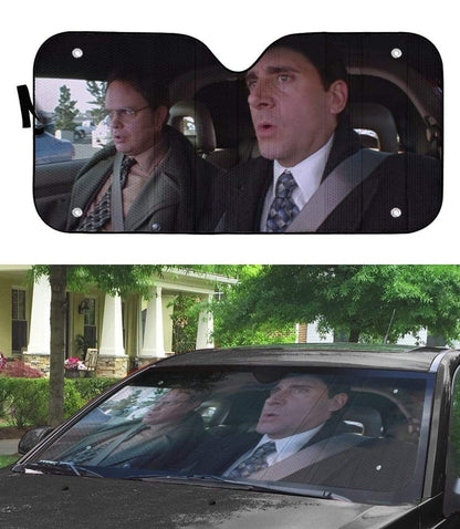 Gearhumans 3D The Office Custom Car Auto Sunshade