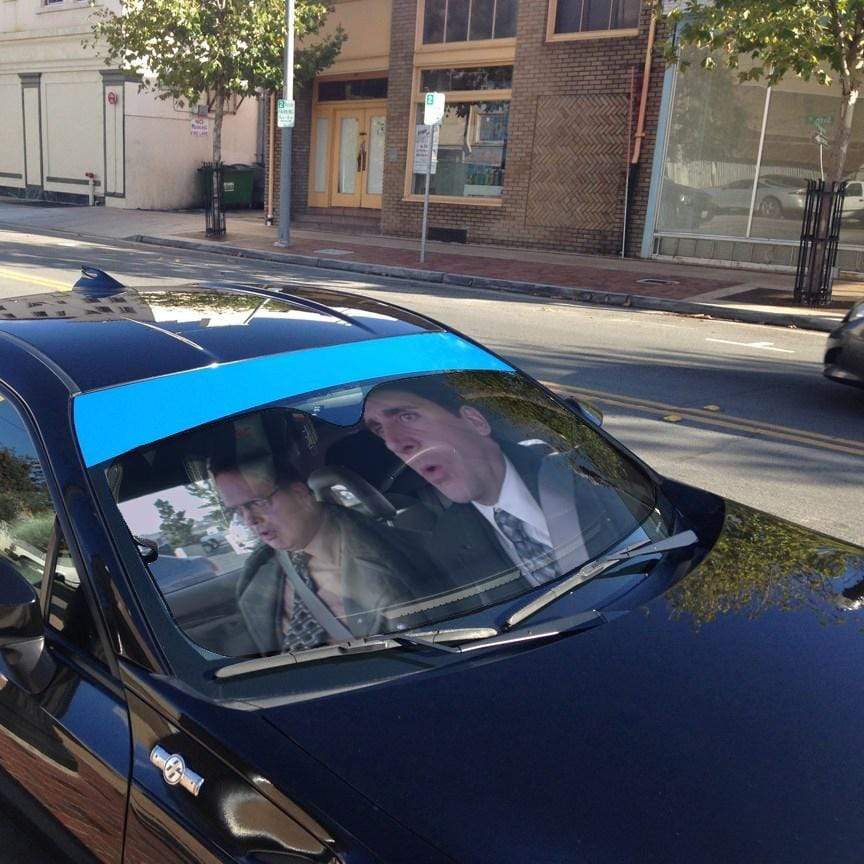 Gearhumans 3D The Office Custom Car Auto Sunshade