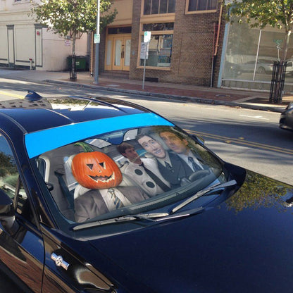 Gearhumans 3D The Office Halloween Michael Jim Dwight Custom Car Auto Sunshade
