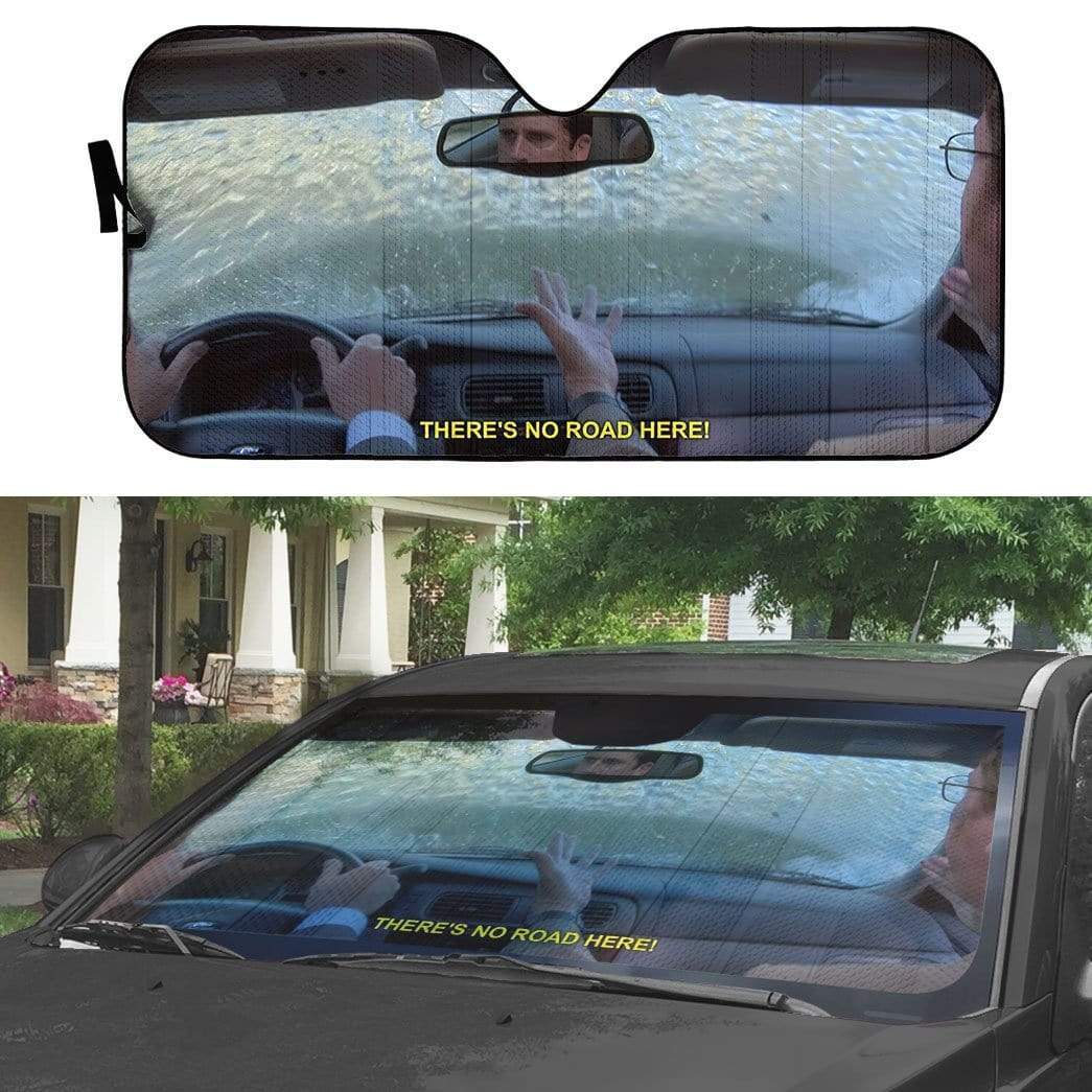 Gearhumans 3D The Office Michael Drives Into Lake Custom Car Auto Sunshade