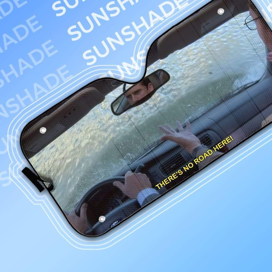 Gearhumans 3D The Office Michael Drives Into Lake Custom Car Auto Sunshade
