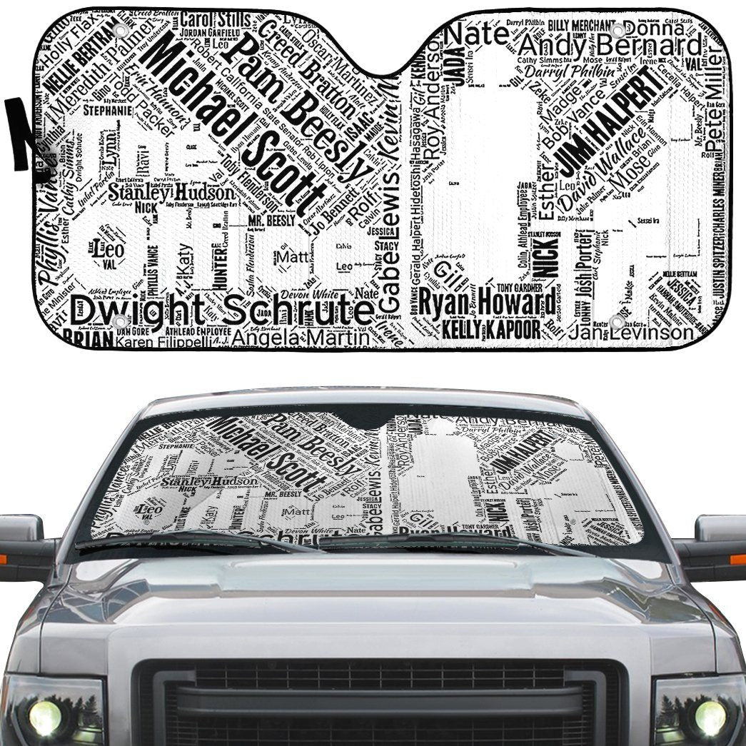 Gearhumans 3D The Office Mosaic Custom Car Auto Sunshade