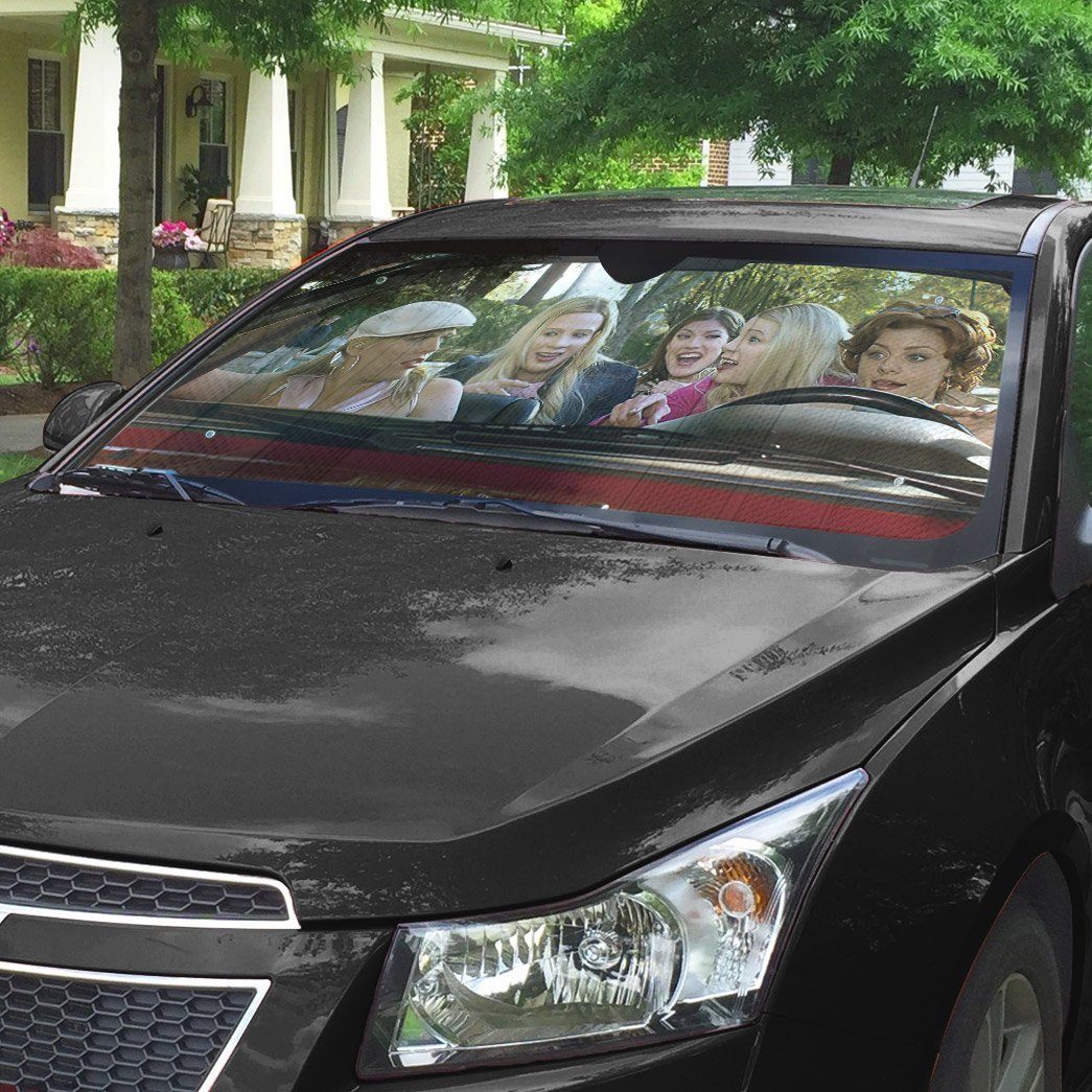 Gearhumans 3D The White Chicks Custom Car Auto Sunshade
