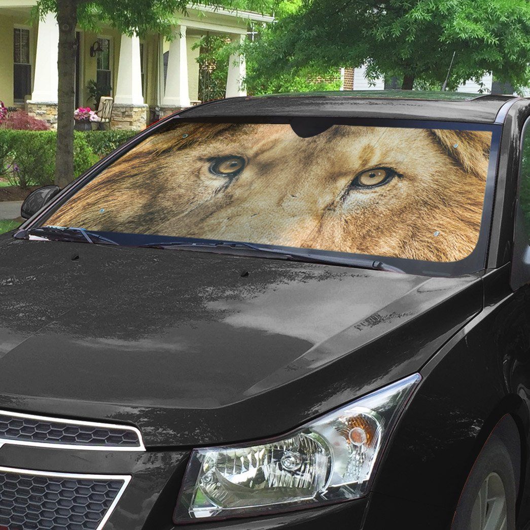 Gearhumans 3D Through The Eyes Of A Lion Custom Sunshade