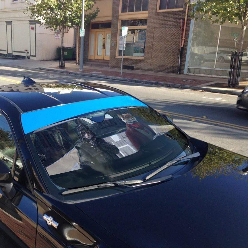Gearhumans 3D Tiger Assassin Custom Car Auto Sunshade