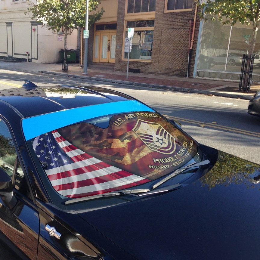 Gearhumans 3D US Air Force Auto Sun Shade