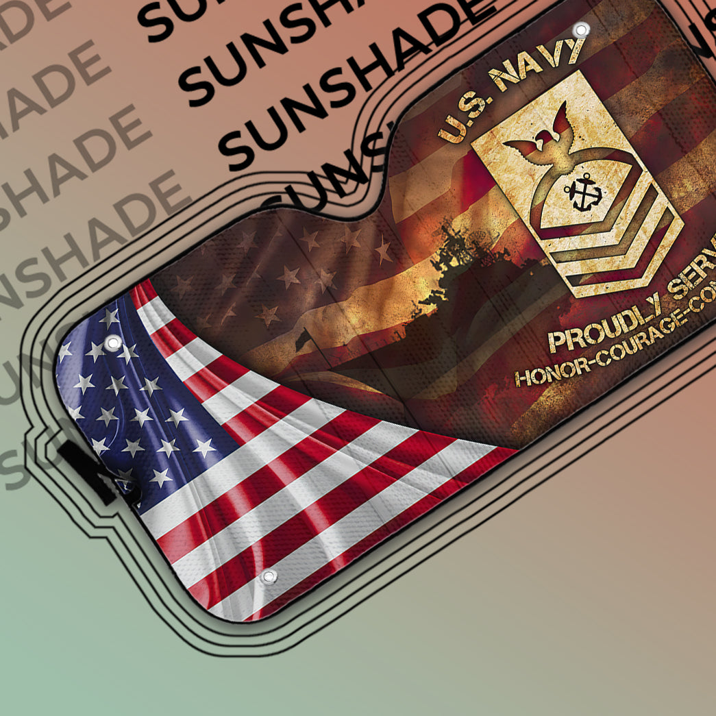 Gearhumans 3D US Navy Auto Sun Shade