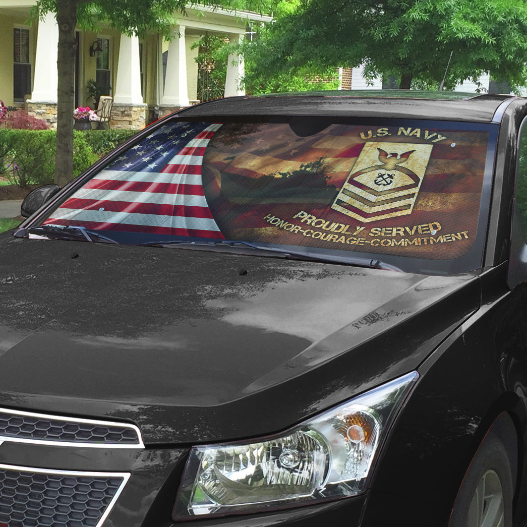 Gearhumans 3D US Navy Auto Sun Shade