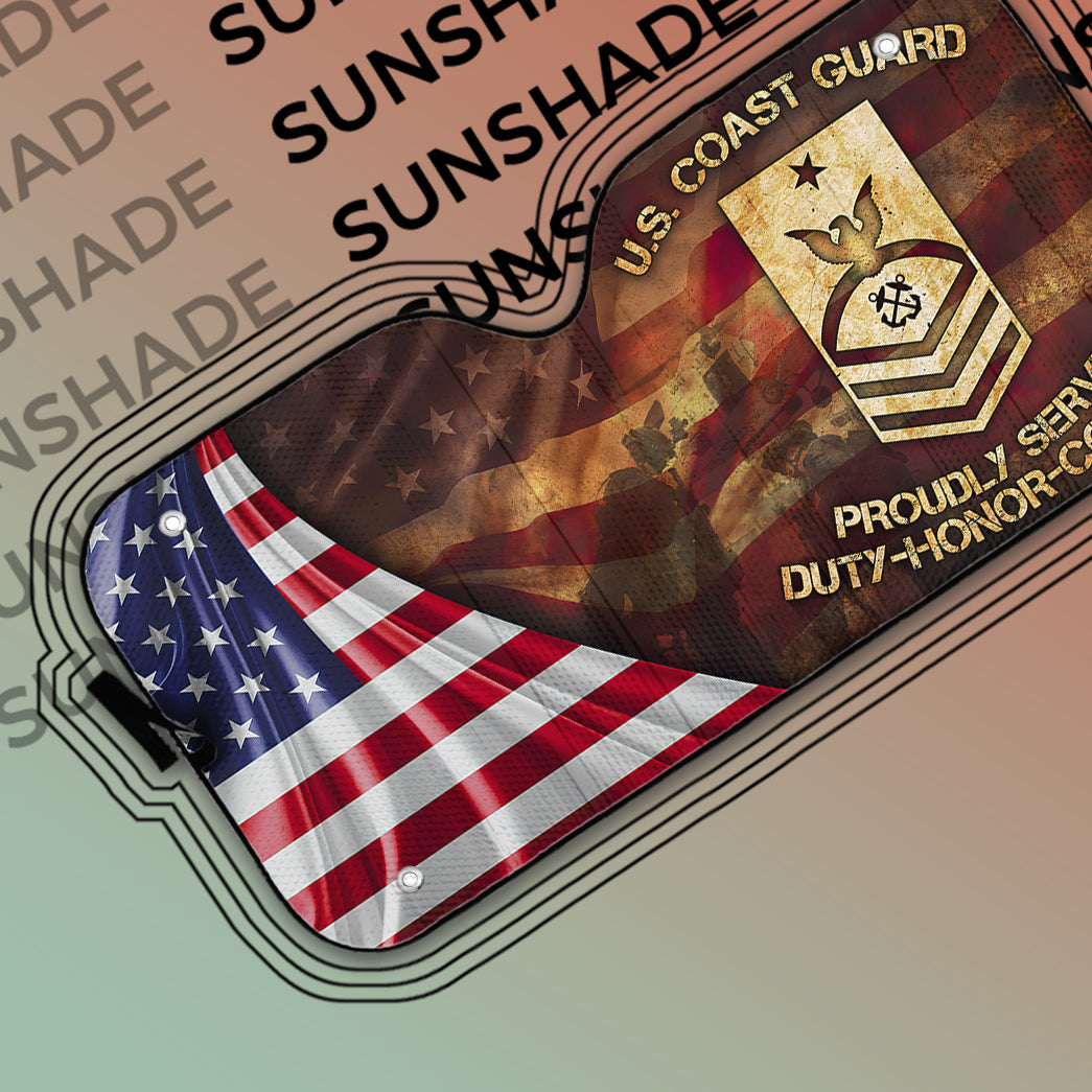 Gearhumans 3D US Space Force Auto Sun Shade