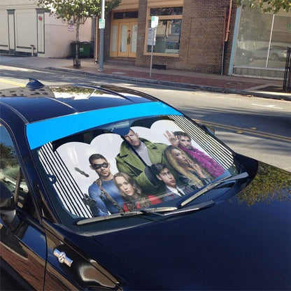 Gearhumans 3D Umbrella Academy Custom Car Auto Sunshade