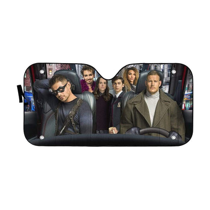 Gearhumans 3D Umbrella Academy Custom Car Auto Sunshade
