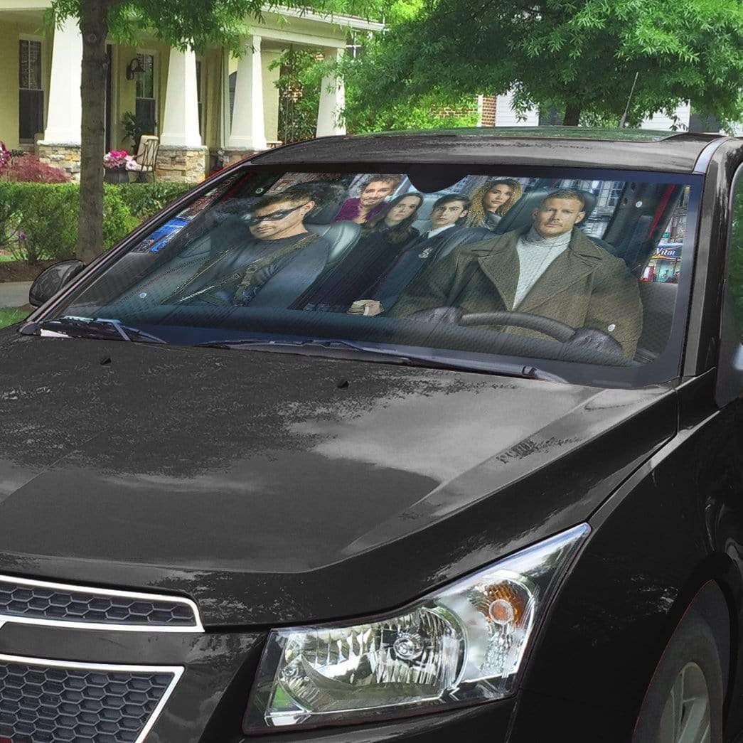 Gearhumans 3D Umbrella Academy Custom Car Auto Sunshade