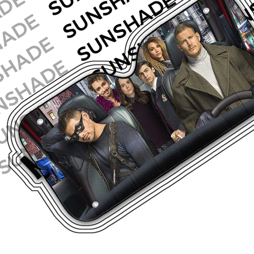 Gearhumans 3D Umbrella Academy Custom Car Auto Sunshade