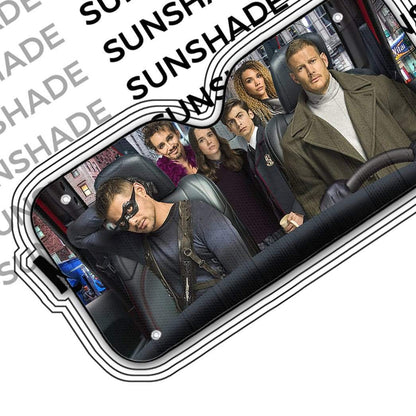 Gearhumans 3D Umbrella Academy Custom Car Auto Sunshade