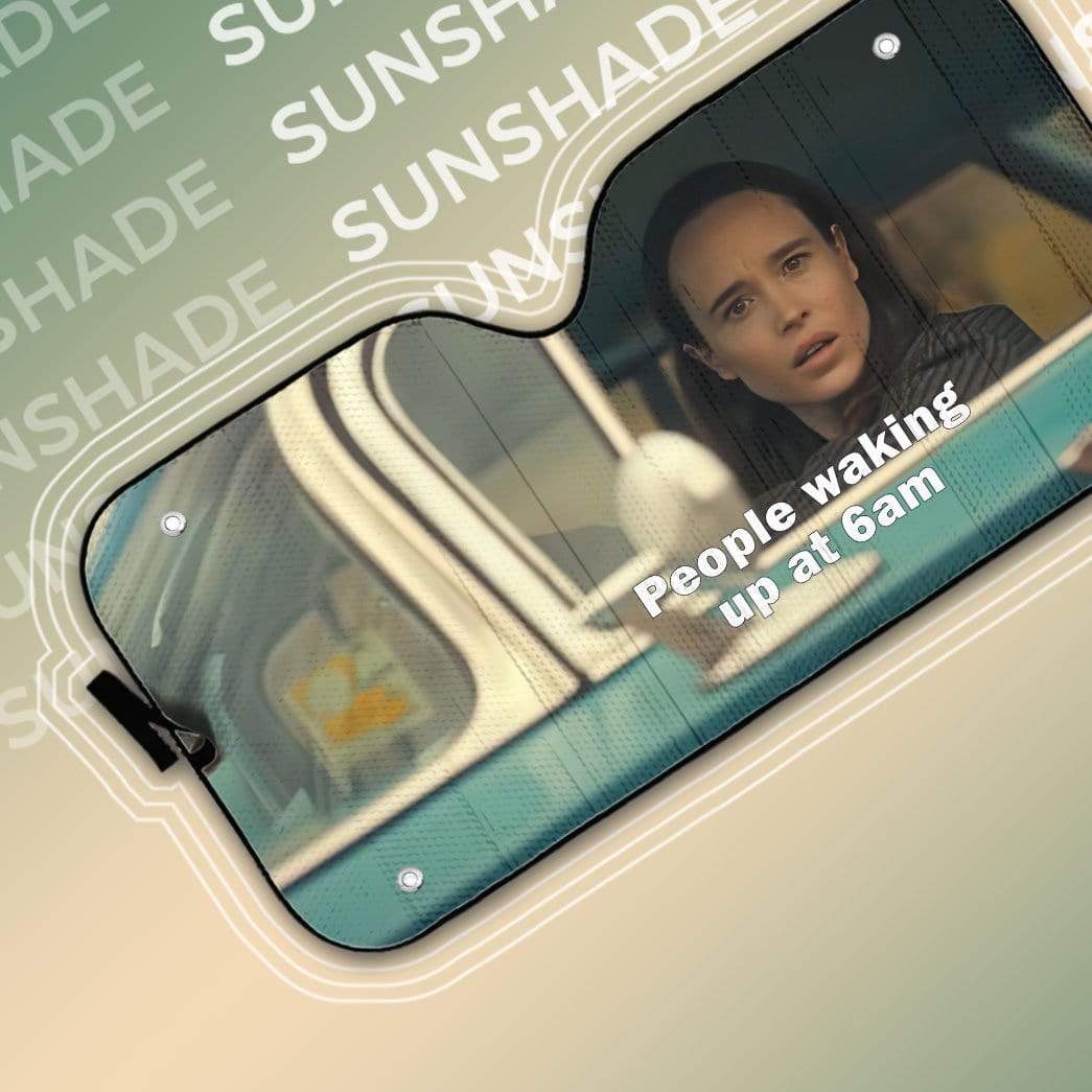 Gearhumans 3D Vanya and Five Drive Umbrella Academy Custom Car Auto Sunshade