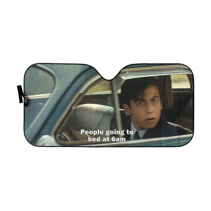 Gearhumans 3D Vanya and Five Drive Umbrella Academy Custom Car Auto Sunshade