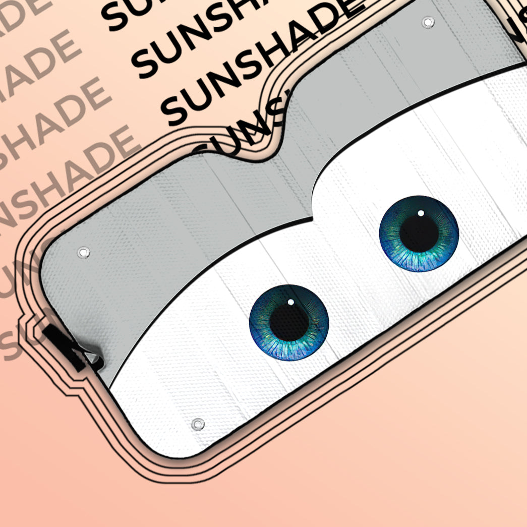 Gearhumans 3D White Auto Sun Shade