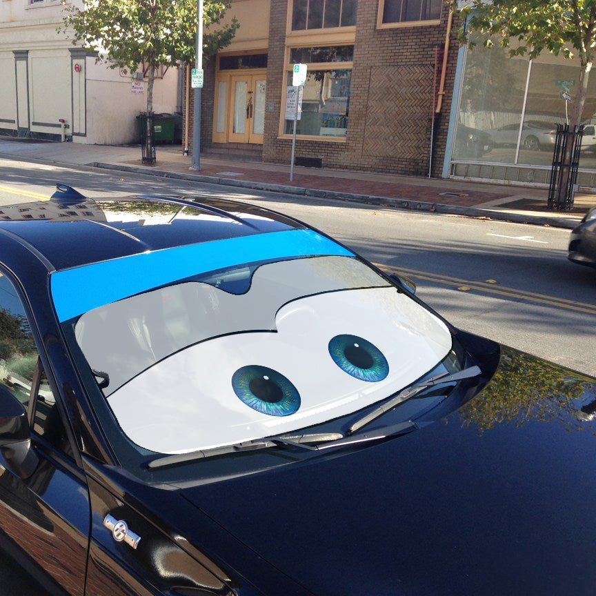 Gearhumans 3D White Auto Sun Shade