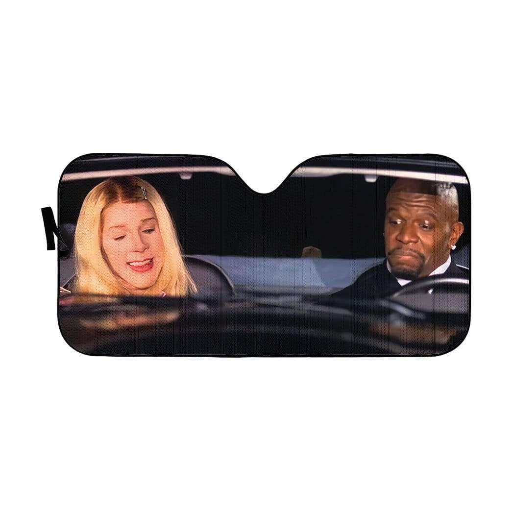 Gearhumans 3D White Chicks Custom Car Auto Sunshade