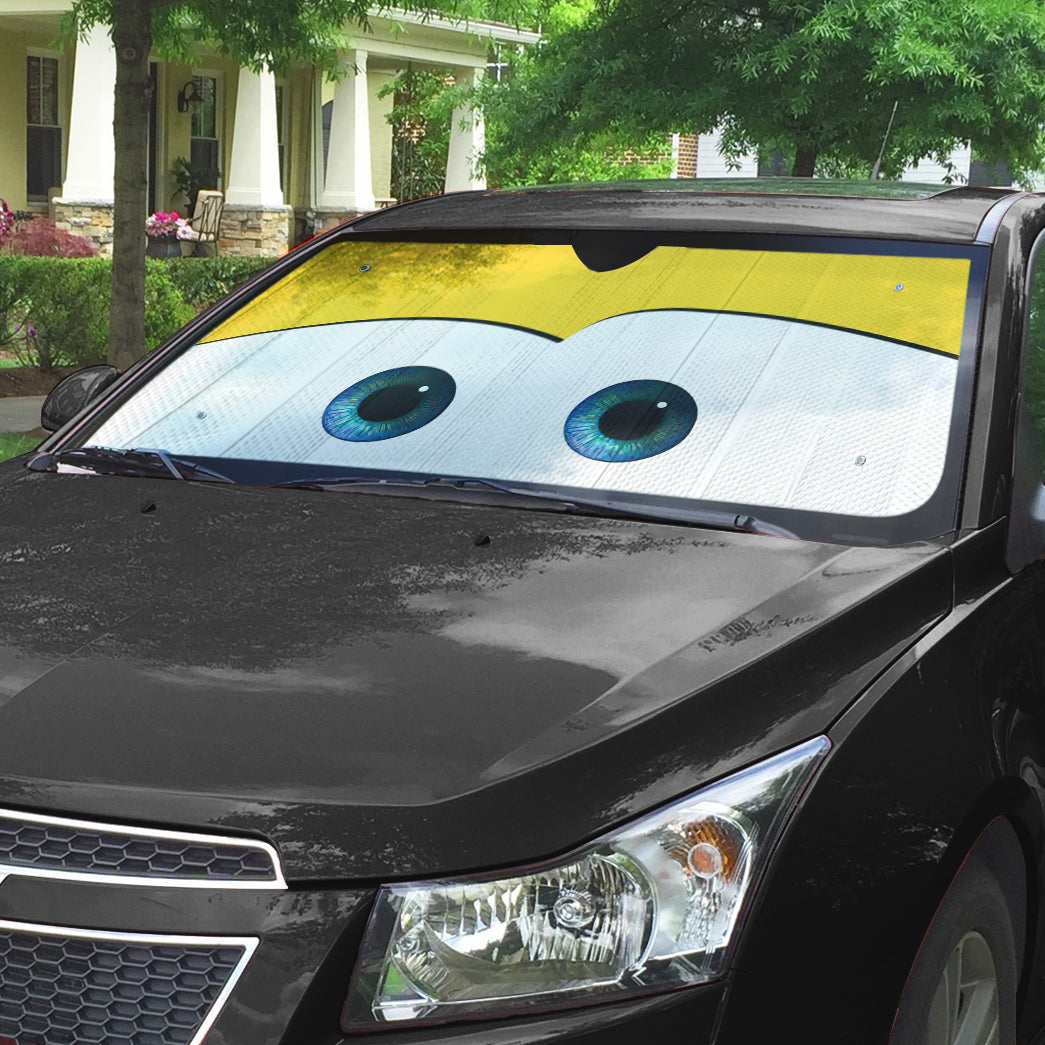 Gearhumans 3D Yellow Auto Sun Shade