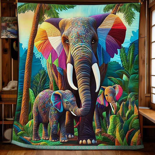 Elephant Family WX1511020CL Quilt