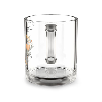 Glass Corgi Mug