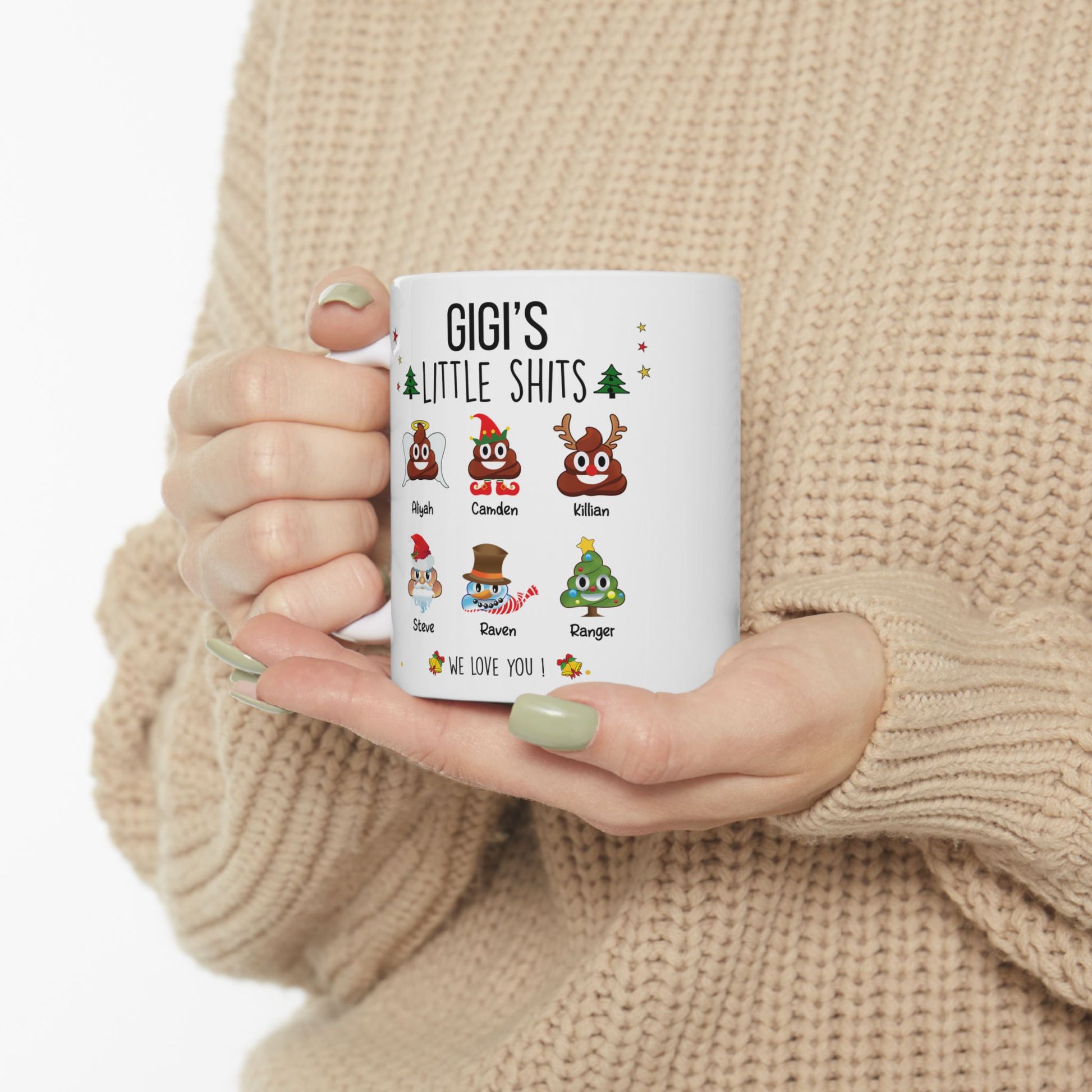 Funny Mug For Gigi - Personalized Christmas Gift - PersonalizedFury