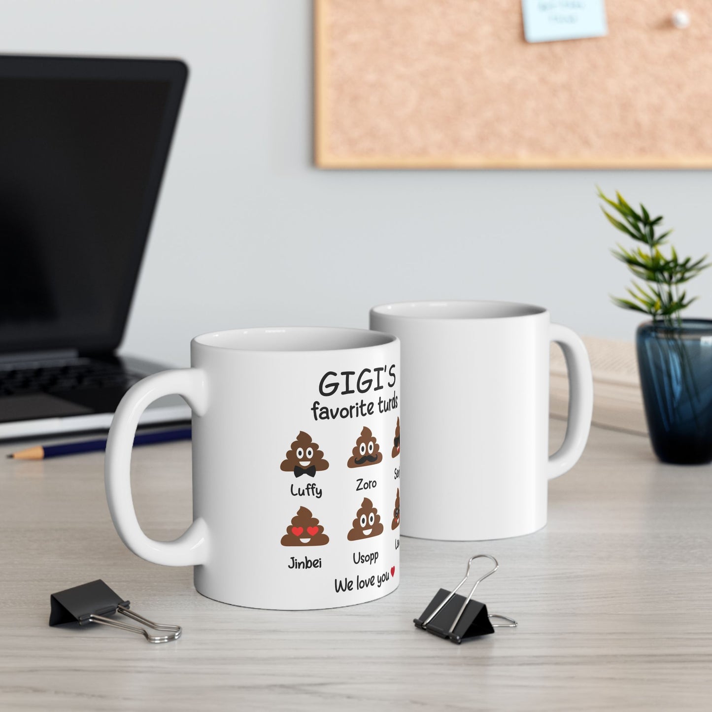 Personalized Gigi Gift - Funny Coffee Mug with Grandkids Names - PersonalizedFury