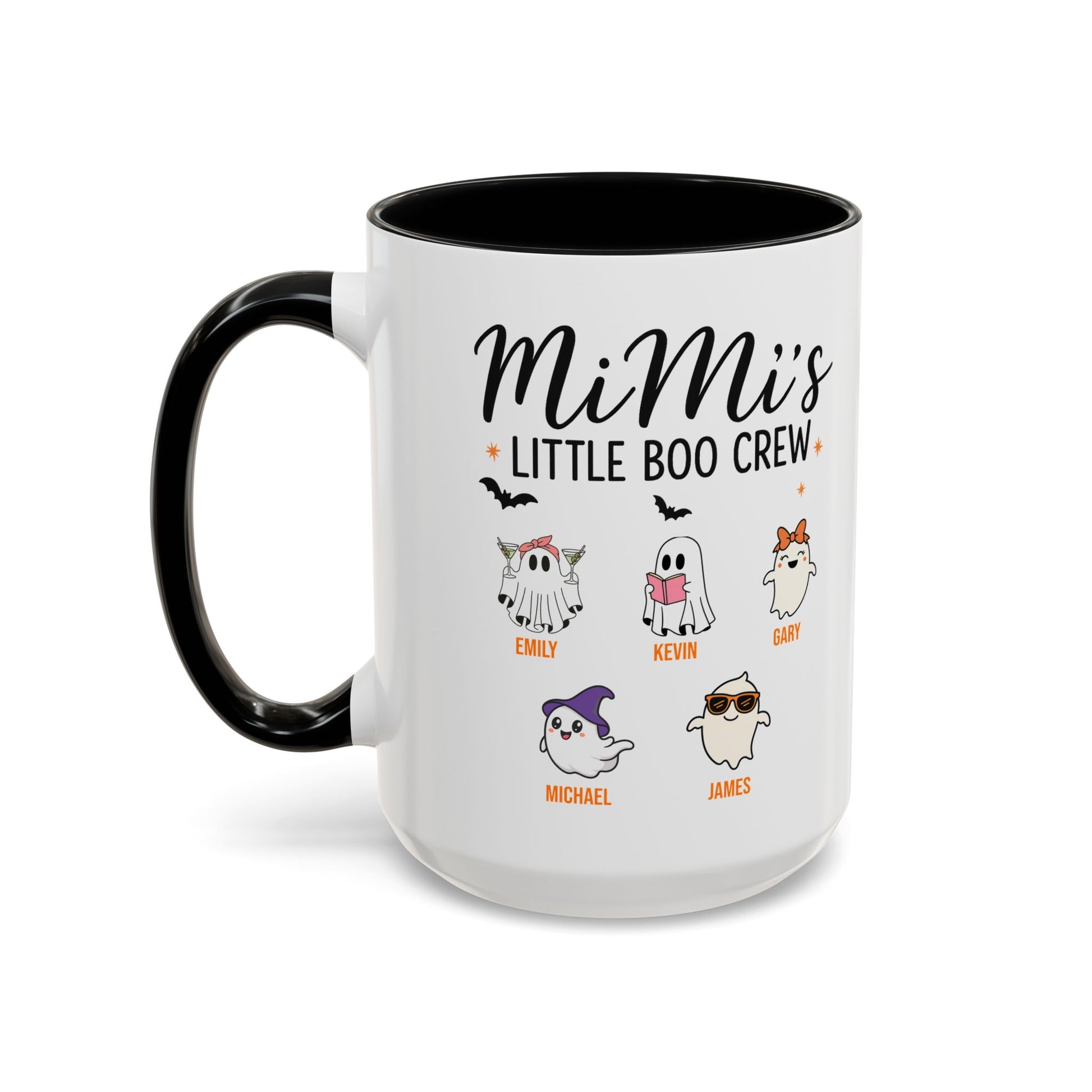 Mimi’s Little Boo Crew Accent Mug – Personalized Halloween Gift - PersonalizedFury