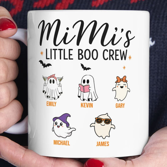 Mimi’s Little Boo Crew Coffee Mug – Personalized Halloween Gift - PersonalizedFury
