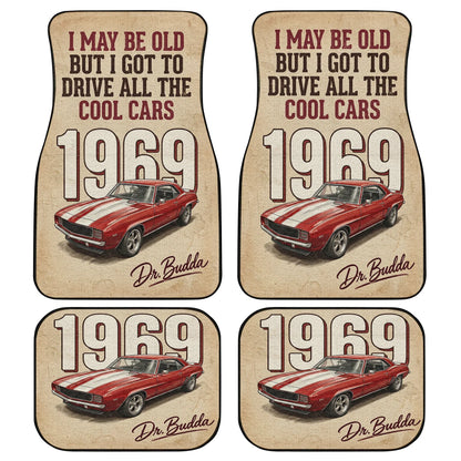 Custom Car Floor Mats – I May Be Old But Cool Cars | PersonalizedFury - PersonalizedFury