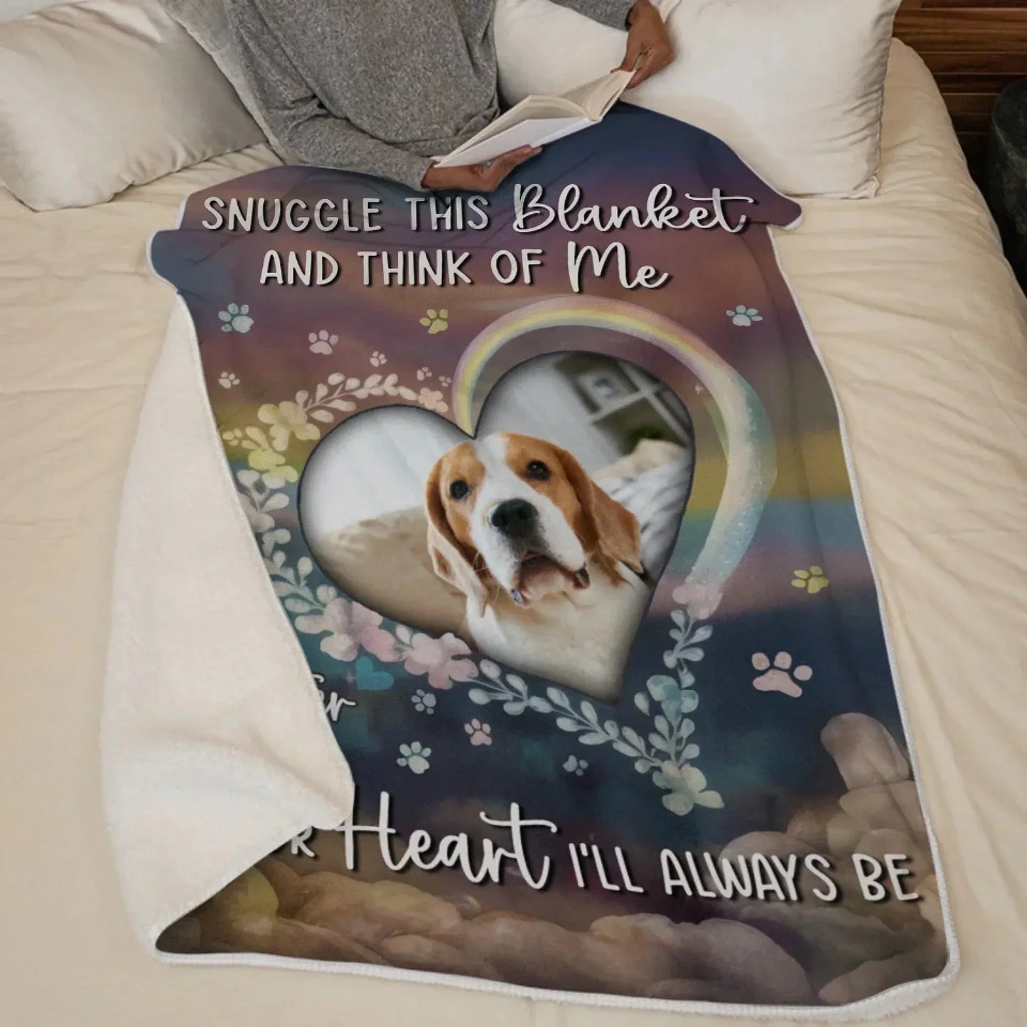 Snuggle This Blanket Memorial Pet Loss - Personalized Photo Blanket - PersonalizedFury