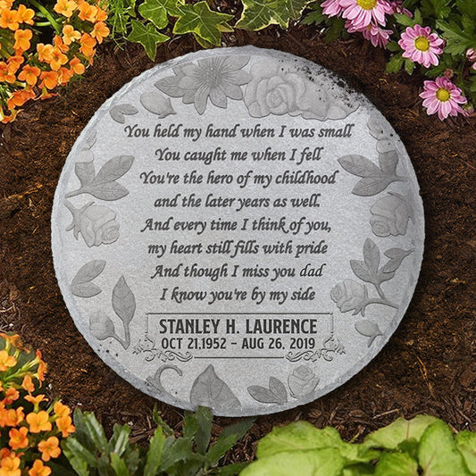 You Caught Me When I Fell - Personalized Memorial Stone, Human Grave Marker - Memorial Gift, Sympathy Gift