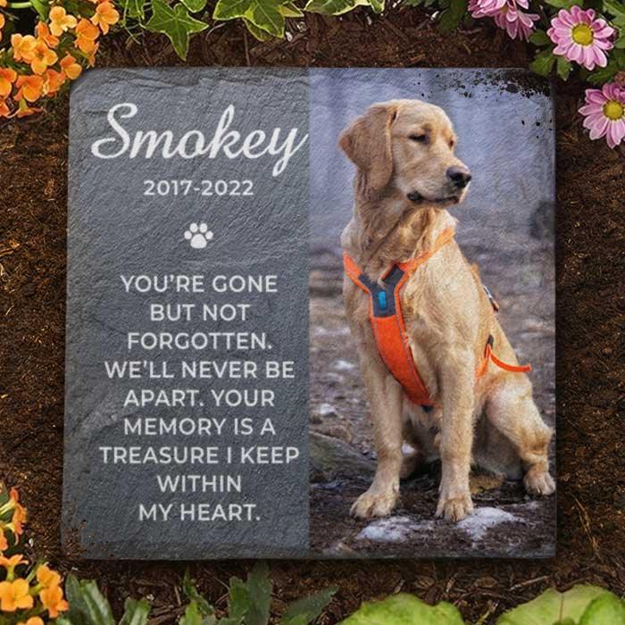 Your Memory Is A Treasure I Keep Within My Heart - Personalized Memorial Stone - Upload Image, Memorial Gift, Sympathy Gift