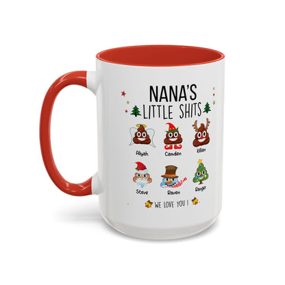 Christmas Gift for Grandma or Mom - Funny Nana Accent Mug - PersonalizedFury