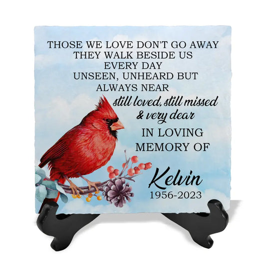 Those We Love Don't Go Away - Personalized Memorial Stone, Loss Of Loved One