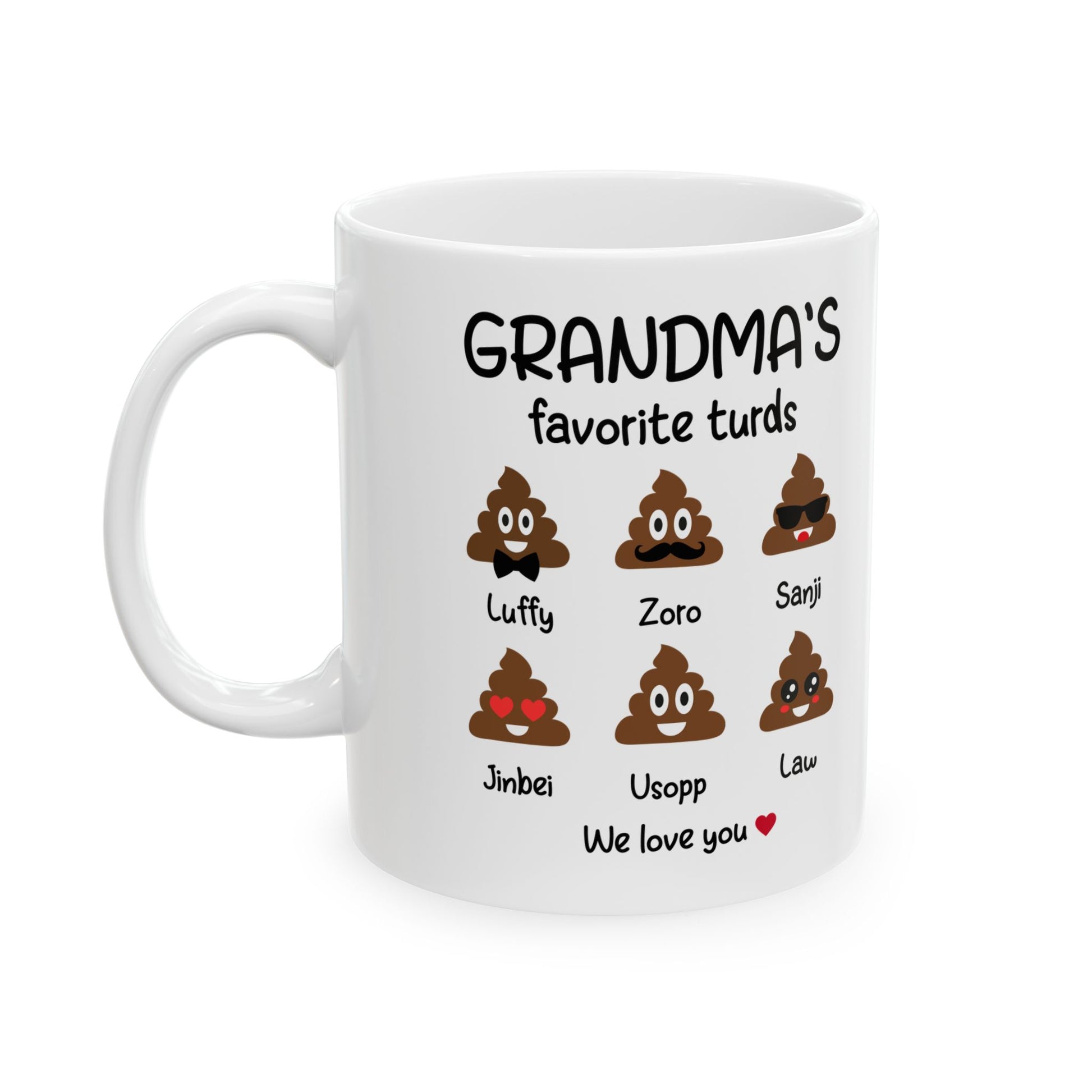 Personalized Grandma with Grandkids Names Coffee Mug - PersonalizedFury