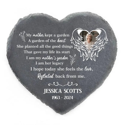My Mother Kept A Garden A Garden Of The Heart - Personalized Stone, Memorial Gift - MM-MS101